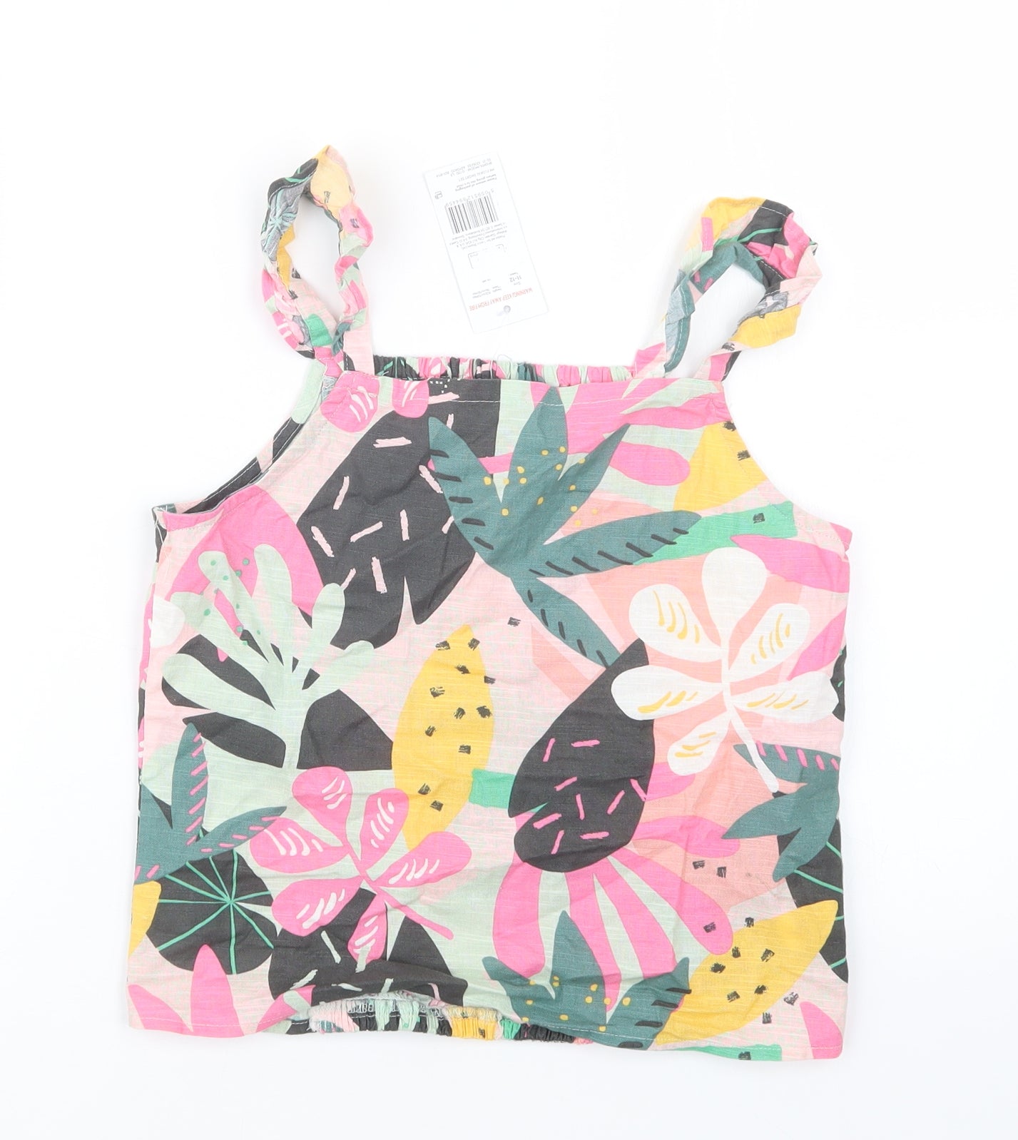 F&F Girls Pink Geometric  Basic T-Shirt Size 11-12 Years