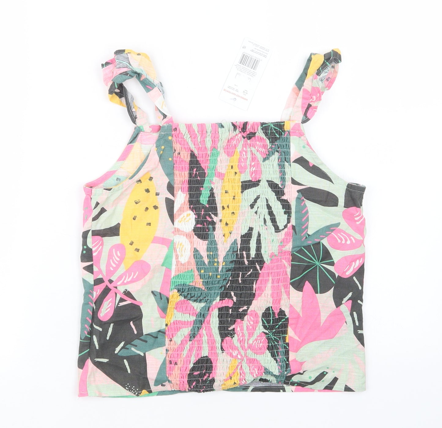 F&F Girls Pink Geometric  Basic T-Shirt Size 11-12 Years