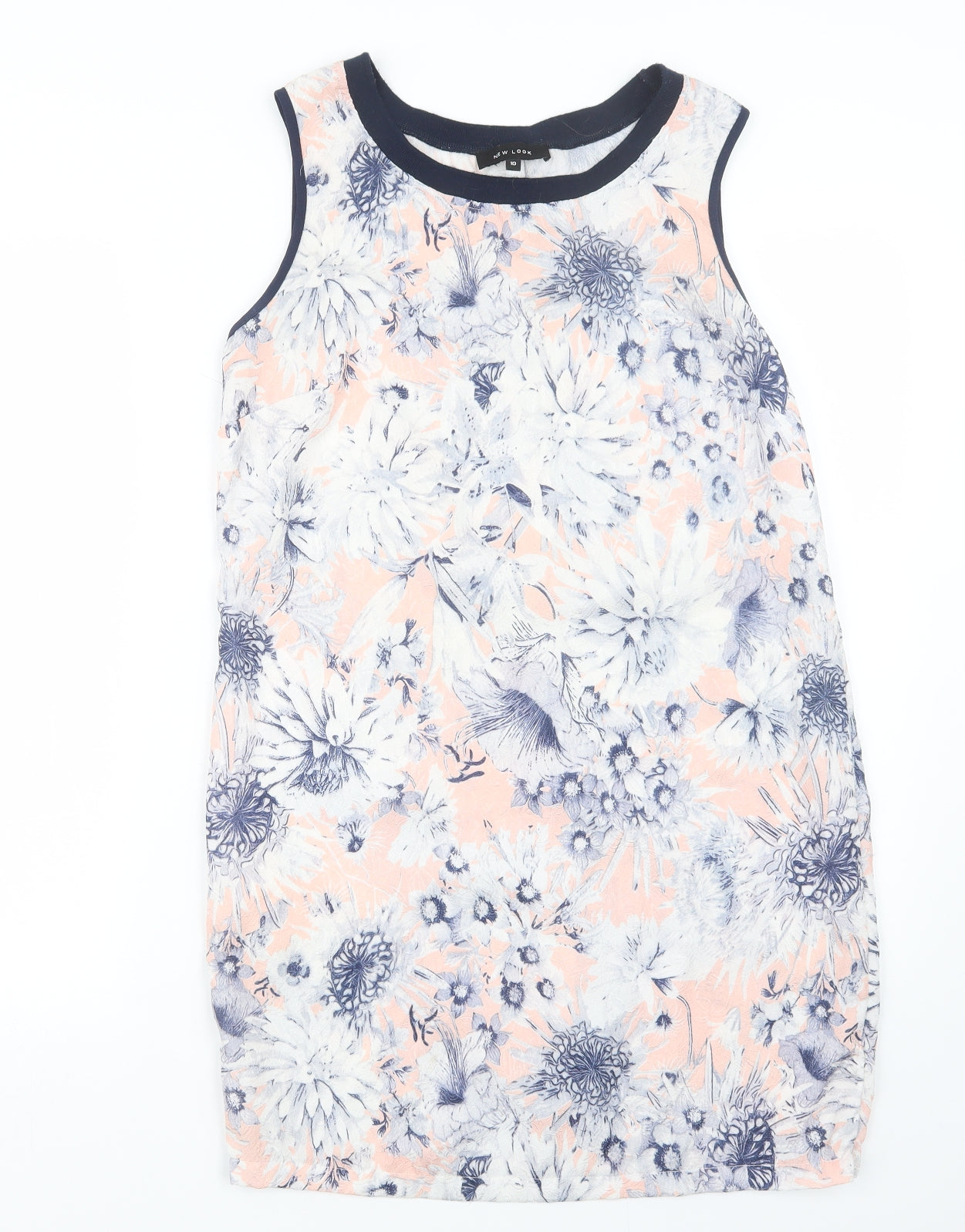 New Look Womens Blue Floral  Mini  Size 10