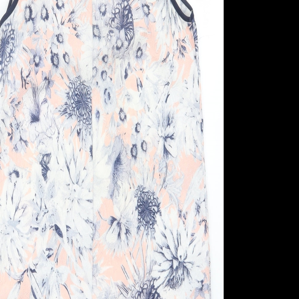 New Look Womens Blue Floral  Mini  Size 10
