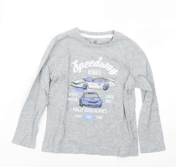 Lupilu Boys Grey   Basic T-Shirt Size 2-3 Years