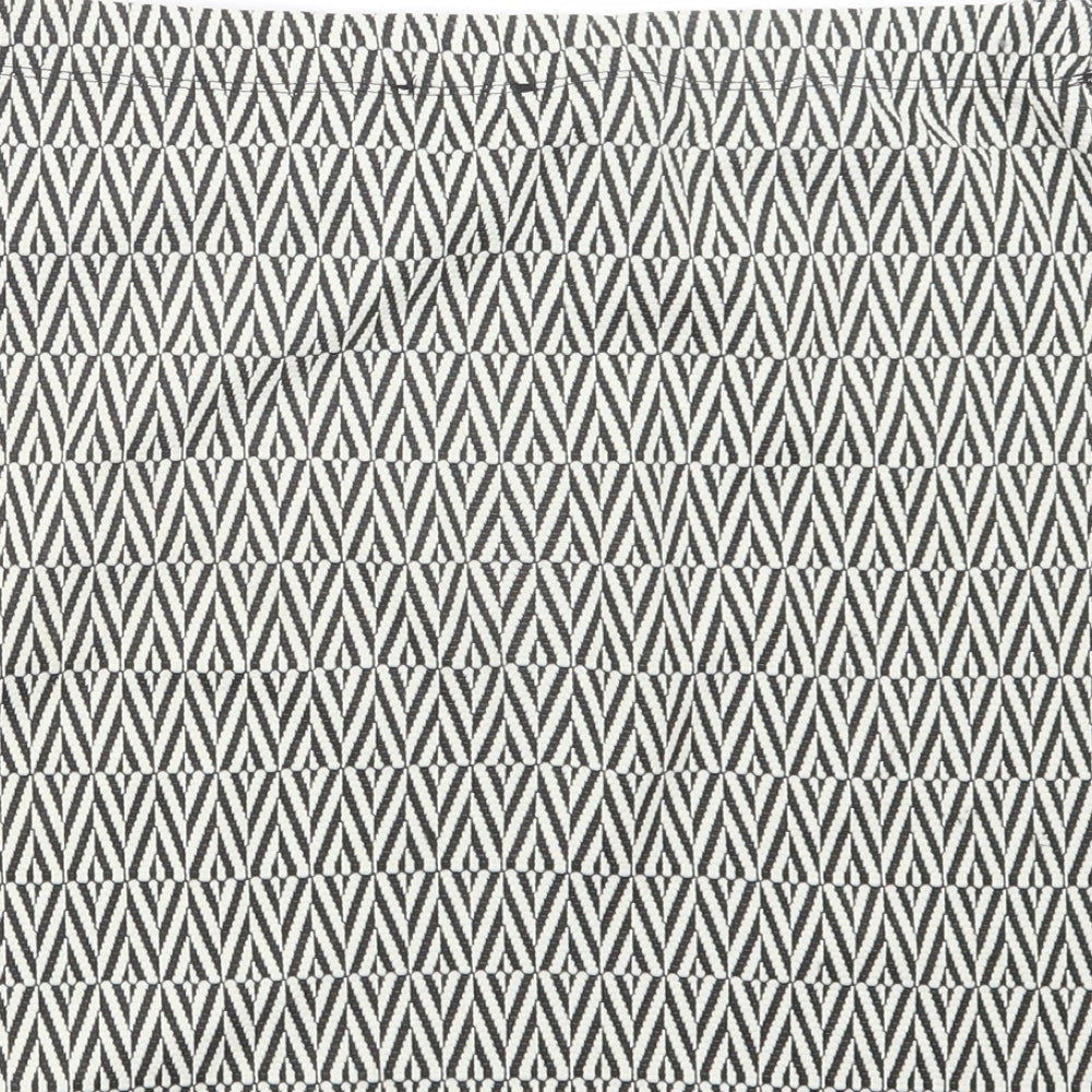 Papaya Womens Black Geometric  A-Line Skirt Size 12