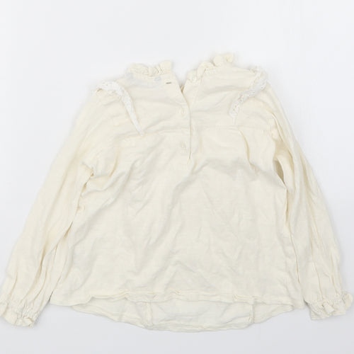 George Girls Ivory   Basic T-Shirt Size 2-3 Years