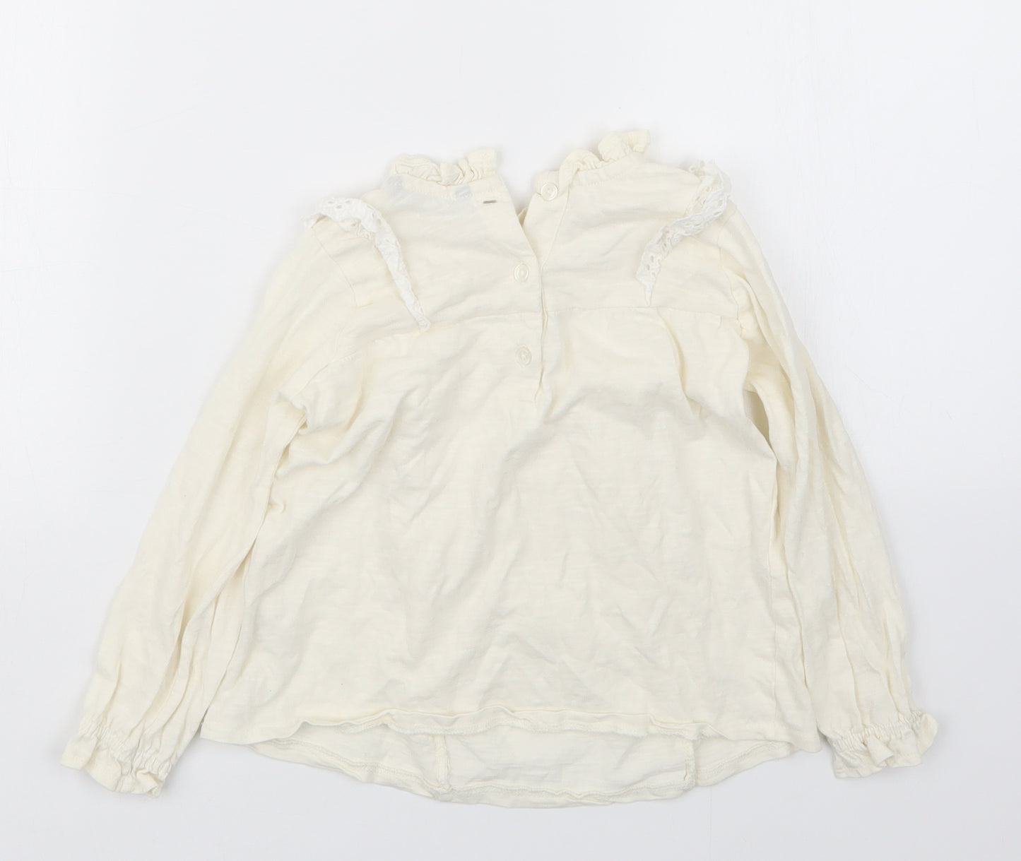 George Girls Ivory   Basic T-Shirt Size 2-3 Years