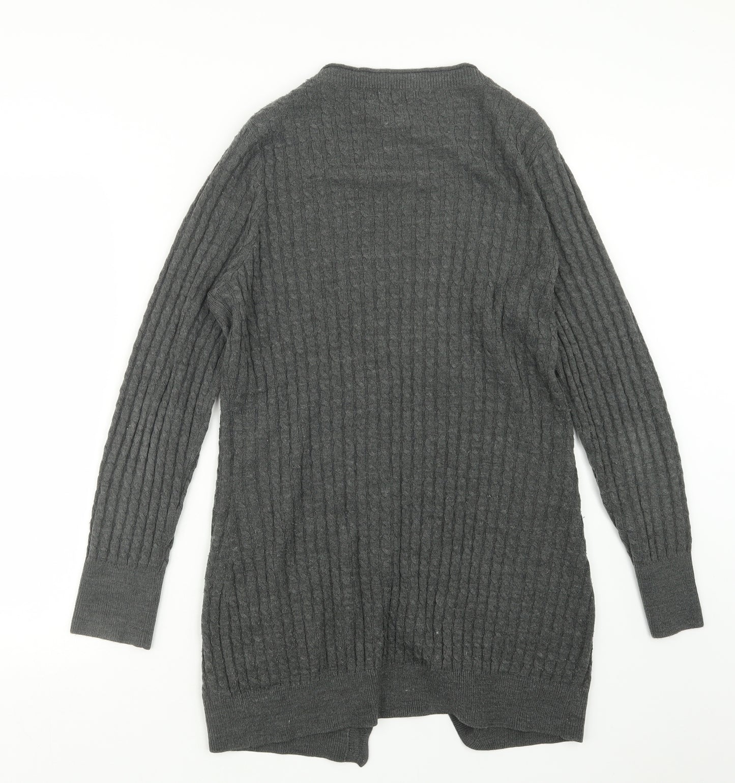 George Womens Grey  Knit Cardigan Jumper Size 16
