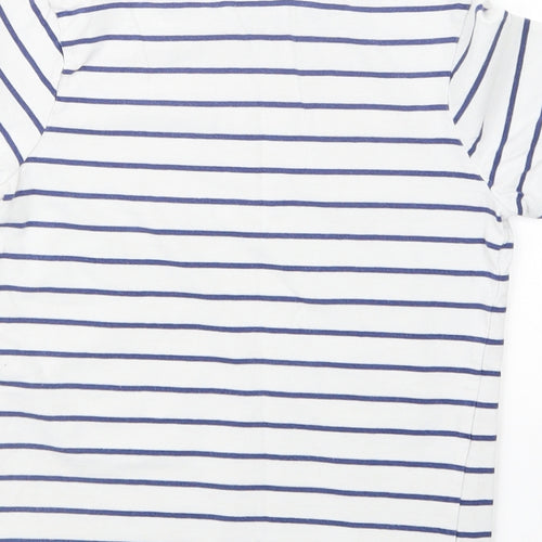 George Boys White Striped  Basic T-Shirt Size 7-8 Years  - Minions