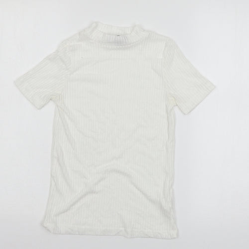 Atmosphere Womens White  Jersey Basic T-Shirt Size 8
