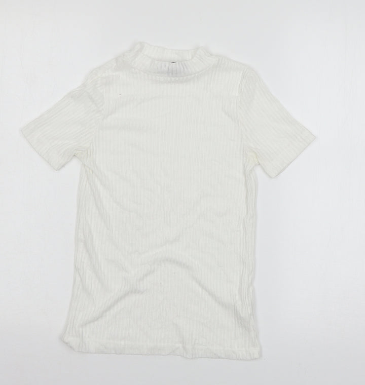 Atmosphere Womens White  Jersey Basic T-Shirt Size 8