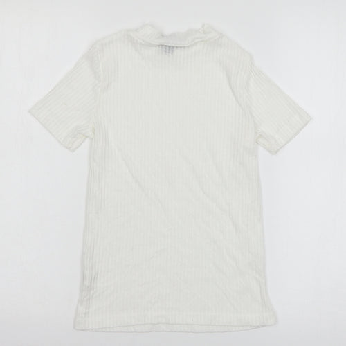Atmosphere Womens White  Jersey Basic T-Shirt Size 8