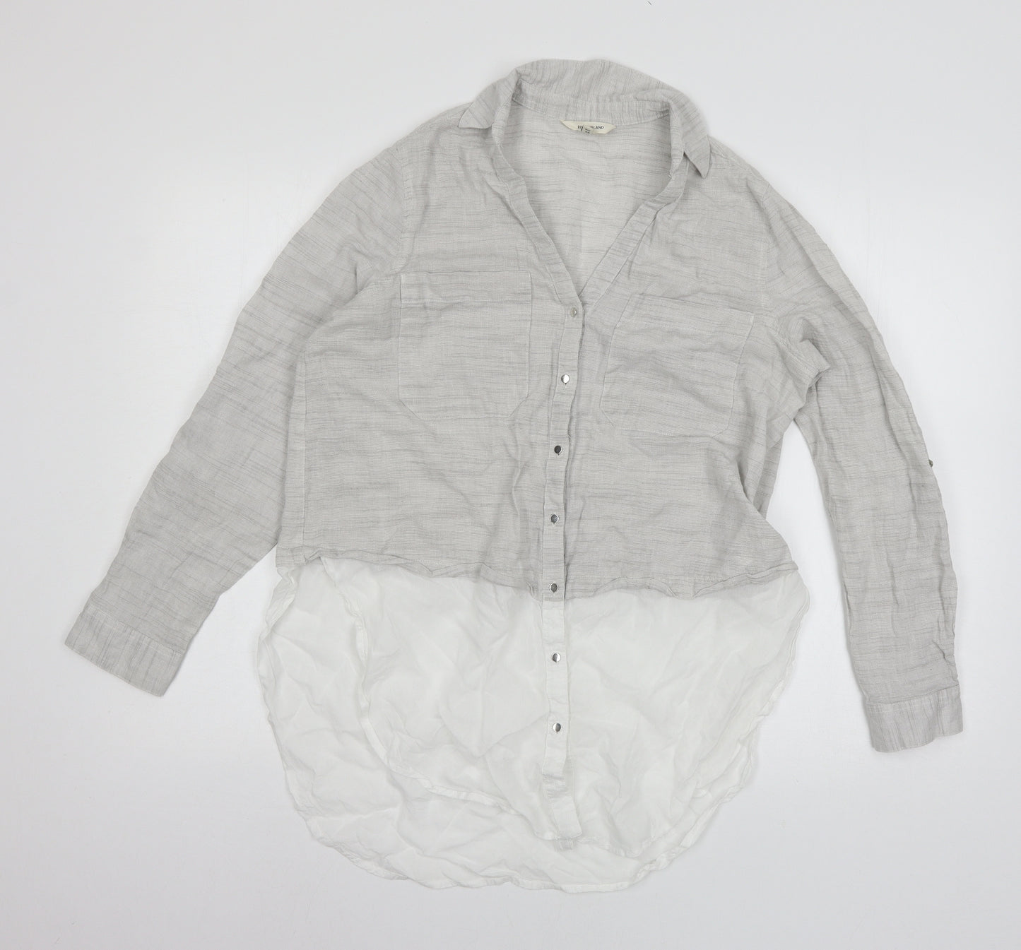 River Island Womens Grey   Basic Blouse Size 12