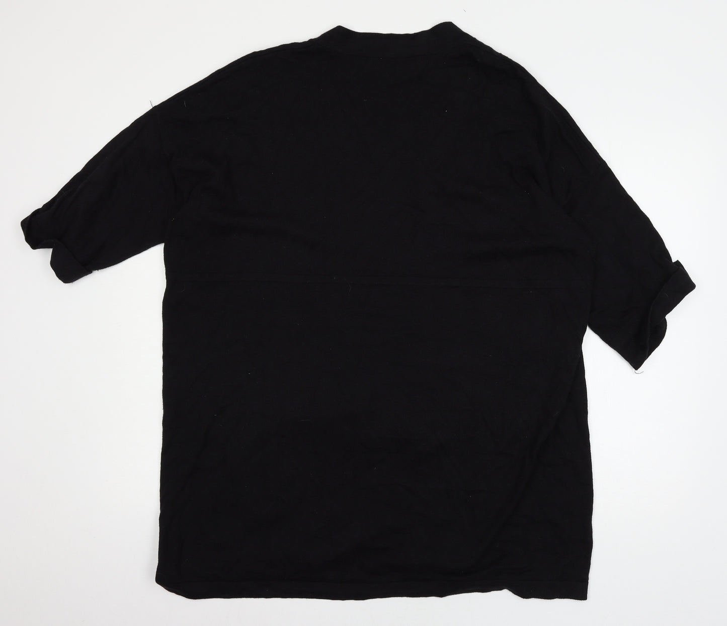 Wallis Womens Black  Knit Cardigan Jumper Size L
