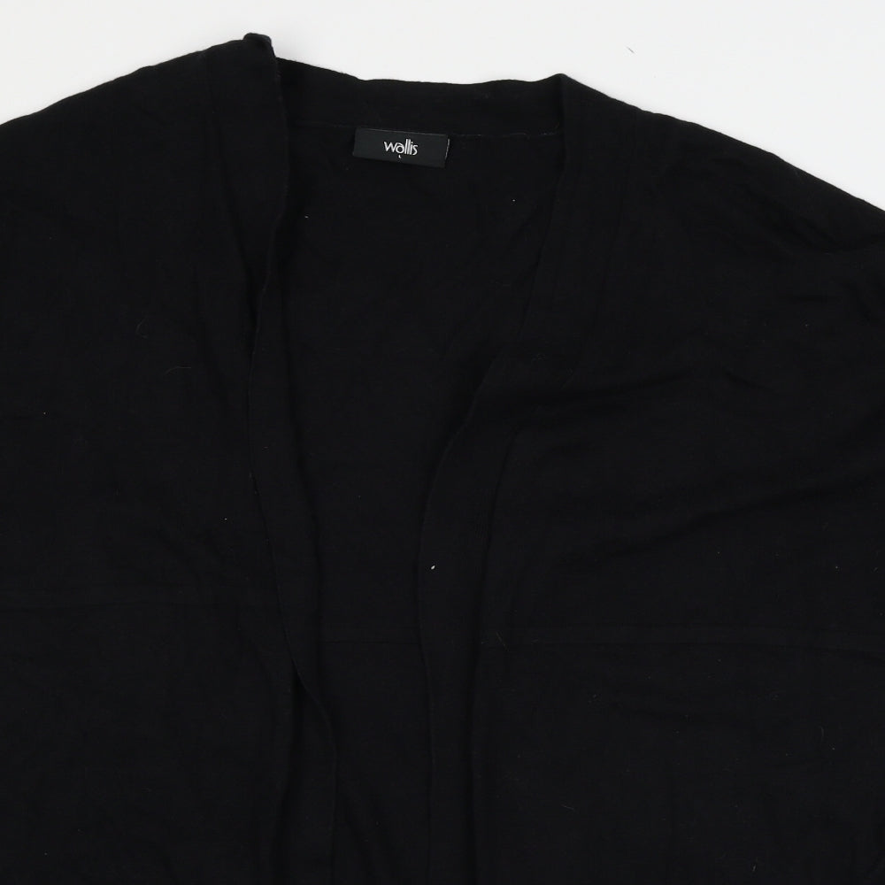 Wallis Womens Black  Knit Cardigan Jumper Size L