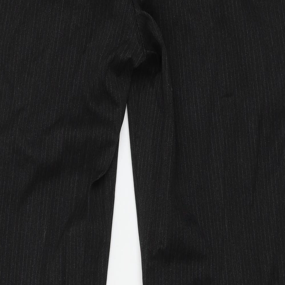 Warehouse Womens Grey Striped  Trousers  Size 12 L27 in