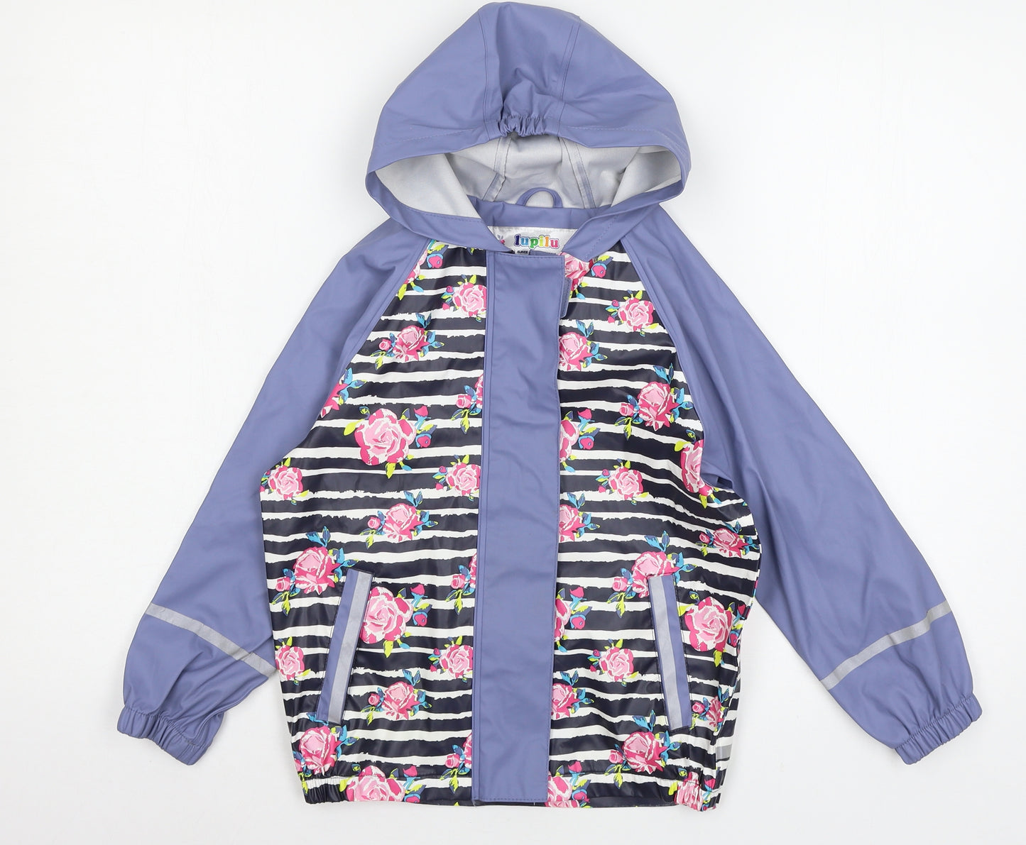 Lupilu Girls Black Striped  Jacket  Size 4 Years