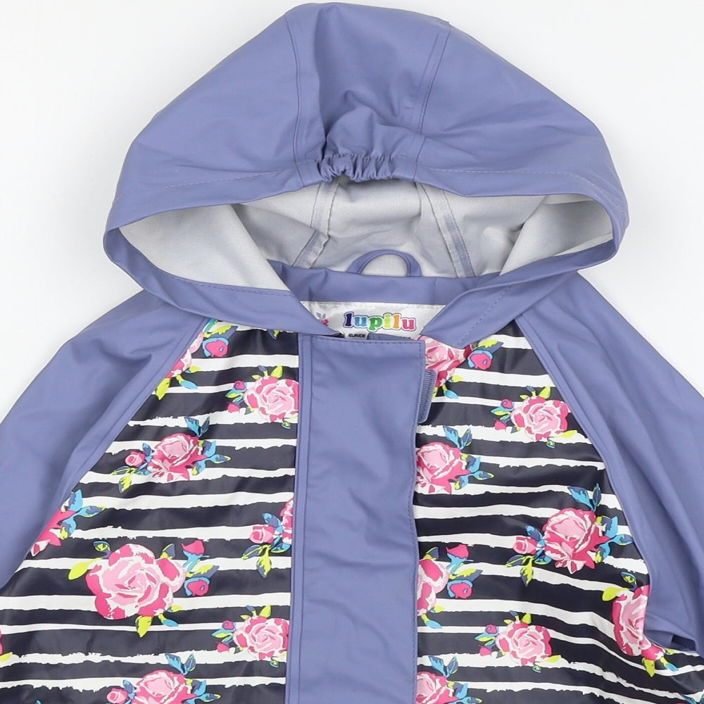 Lupilu Girls Black Striped  Jacket  Size 4 Years
