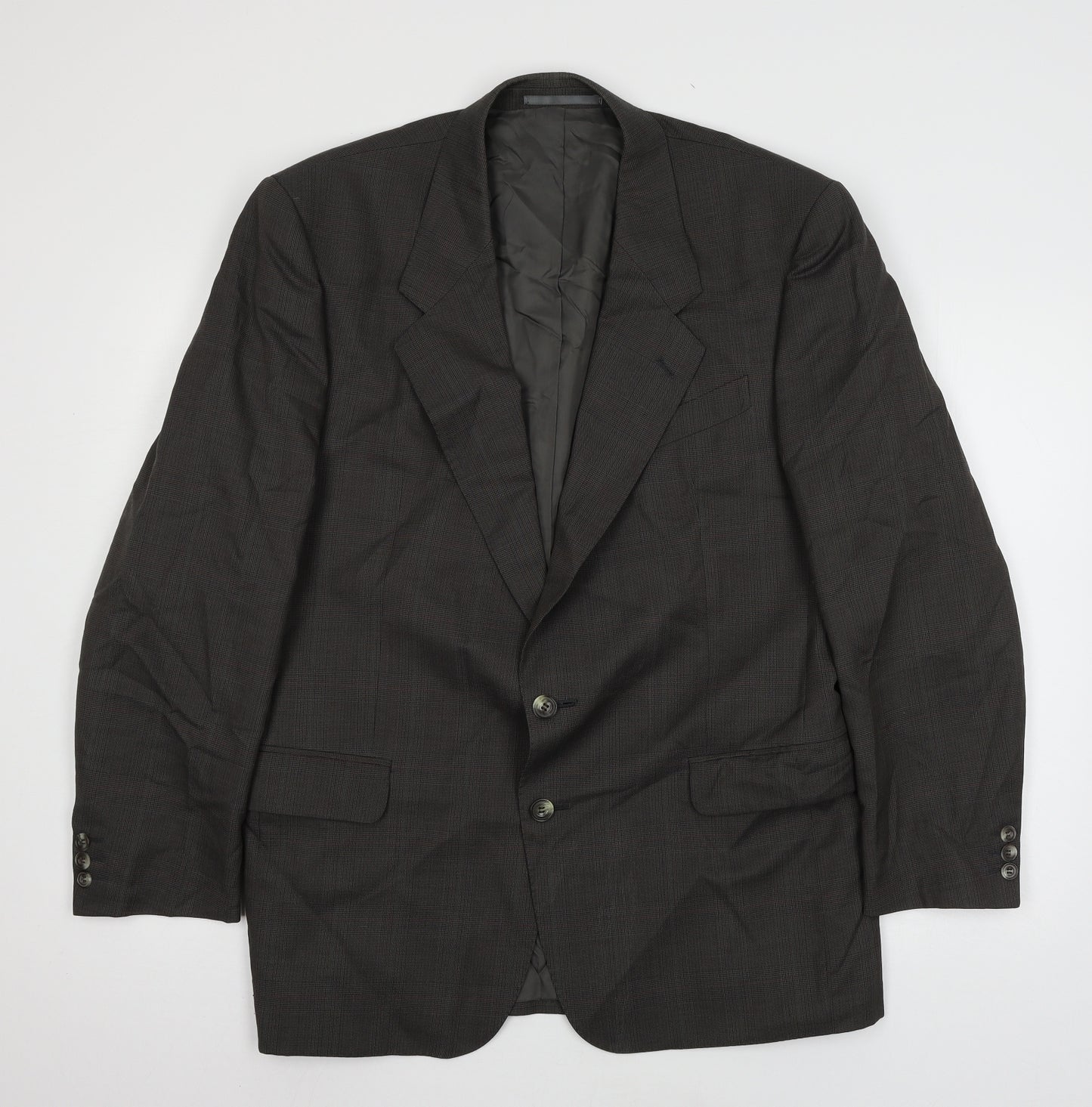 House of Fra Mens Grey Check  Jacket Suit Jacket Size L