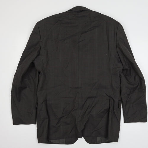 House of Fra Mens Grey Check  Jacket Suit Jacket Size L