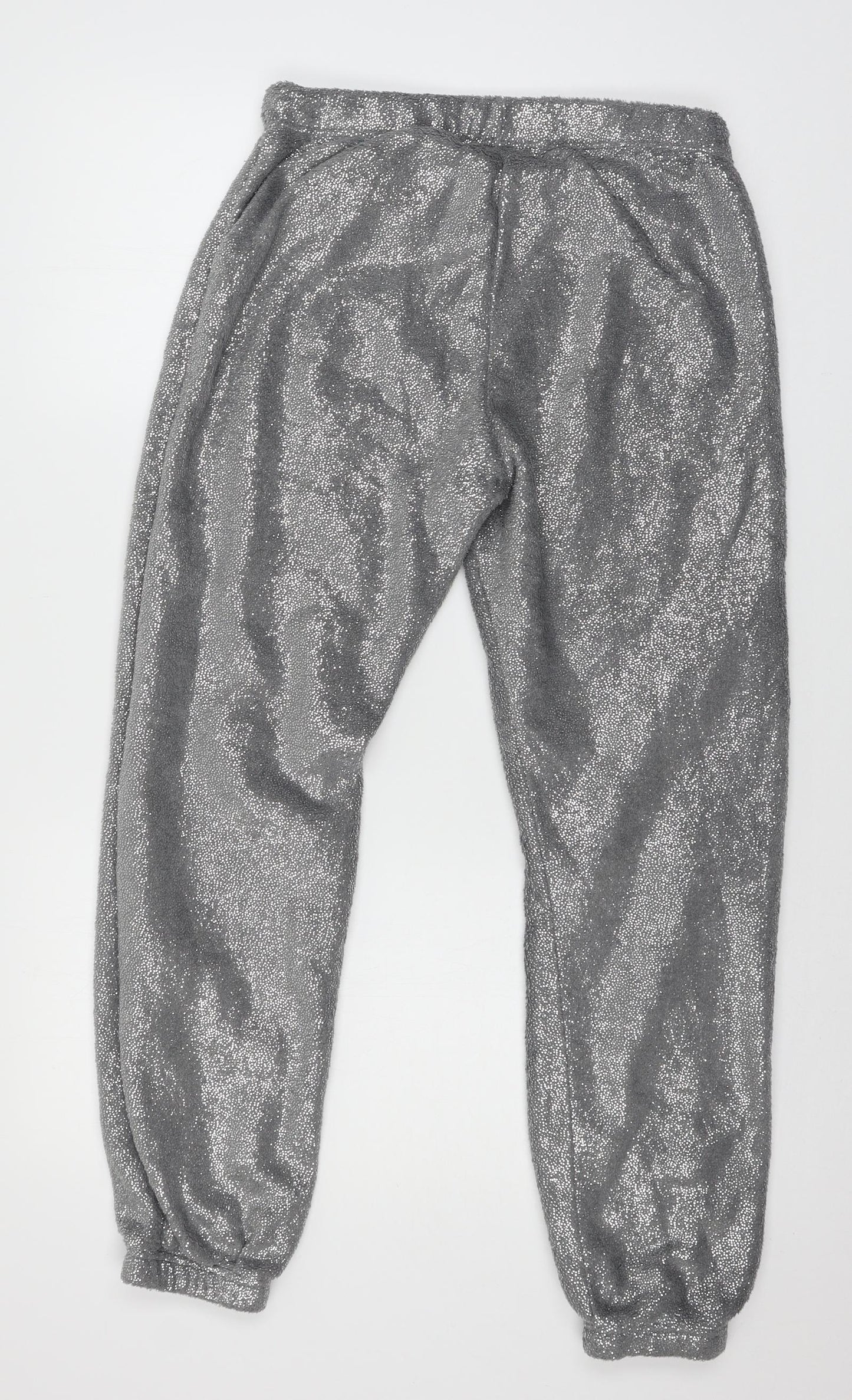 Time To Dream Womens Grey Polka Dot Microfibre Capri Pyjama Pants Size 12
