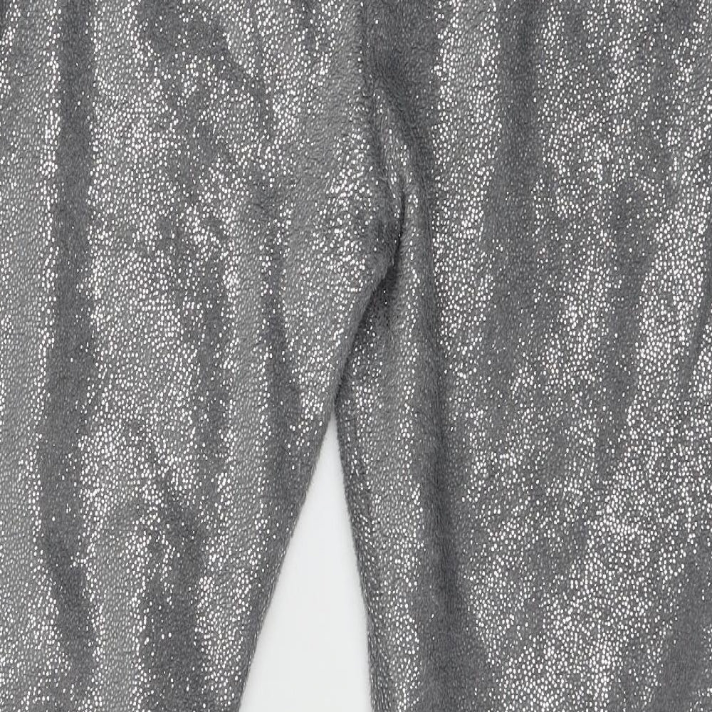 Time To Dream Womens Grey Polka Dot Microfibre Capri Pyjama Pants Size 12