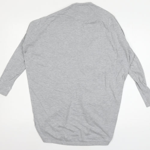 Warehouse Womens Grey  Knit Cardigan Jumper Size S