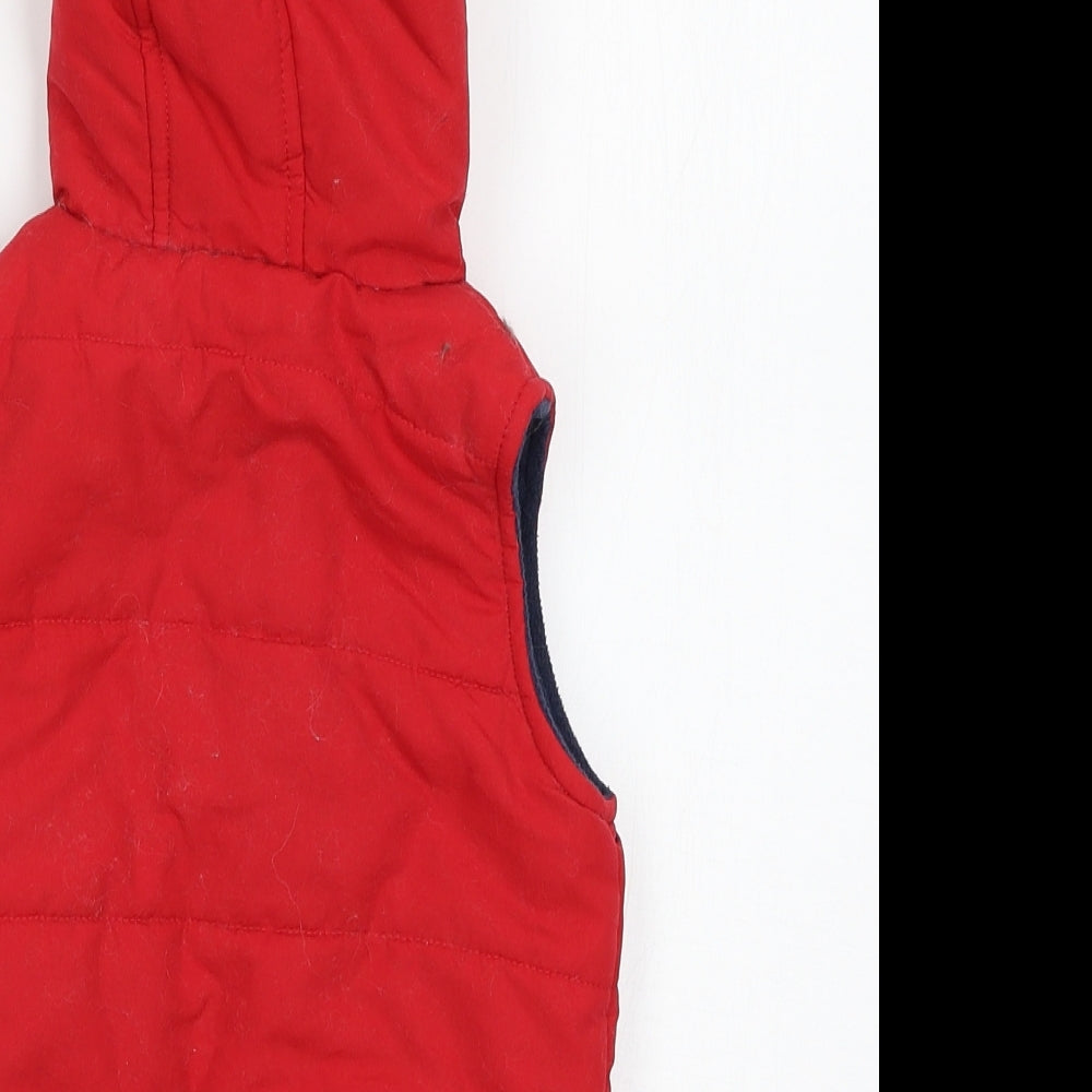 George Baby Red   Gilet Jacket Size 18-24 Months  - Mickey Mouse