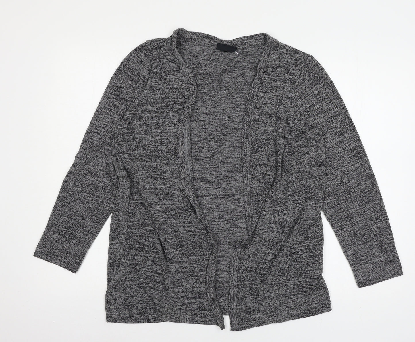 Free/quent Womens Grey  Knit Cardigan Jumper Size M