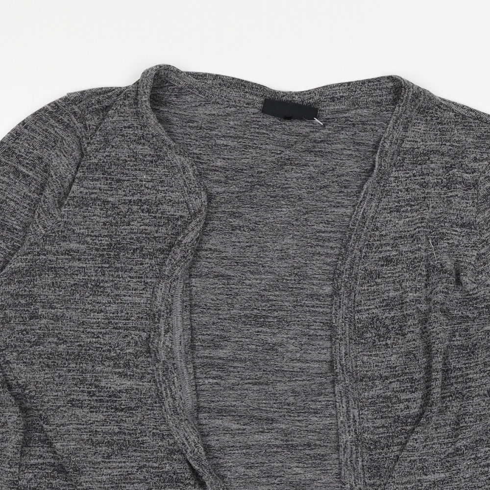 Free/quent Womens Grey  Knit Cardigan Jumper Size M