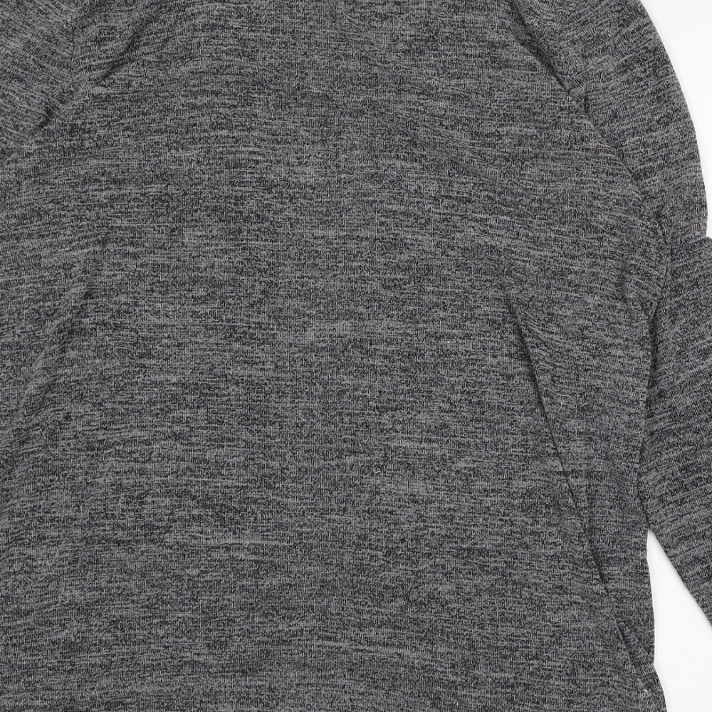 Free/quent Womens Grey  Knit Cardigan Jumper Size M