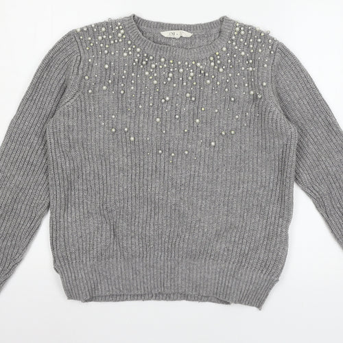 Nine Womens Grey  Knit Pullover Jumper Size 8