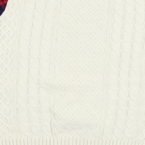 Noisy may Womens Ivory  Knit Pullover Jumper Size 8