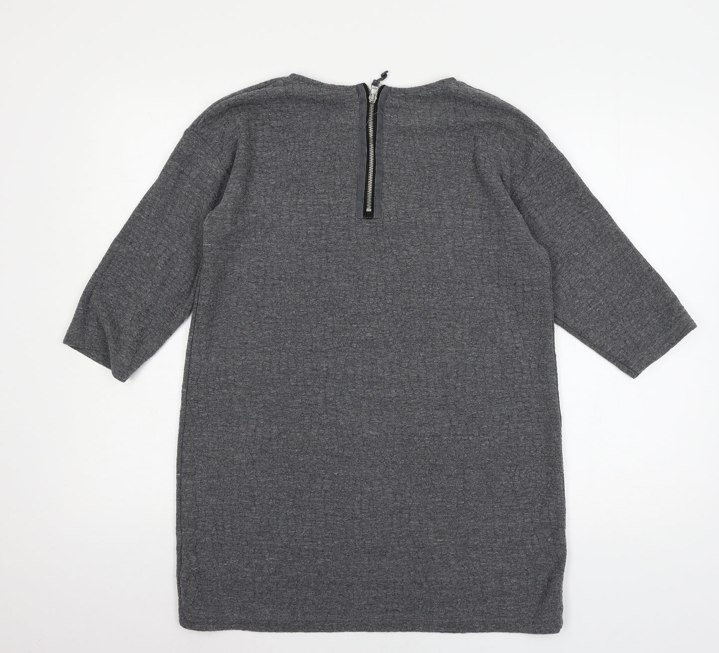 Topshop Womens Grey  Knit Pullover Jumper Size 10