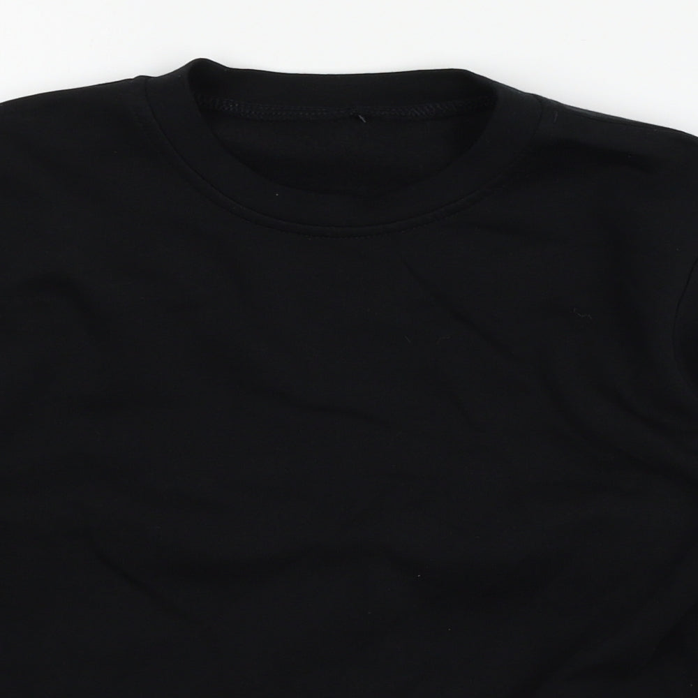 George Boys Black  Jersey Pullover Sweatshirt Size 8-9 Years