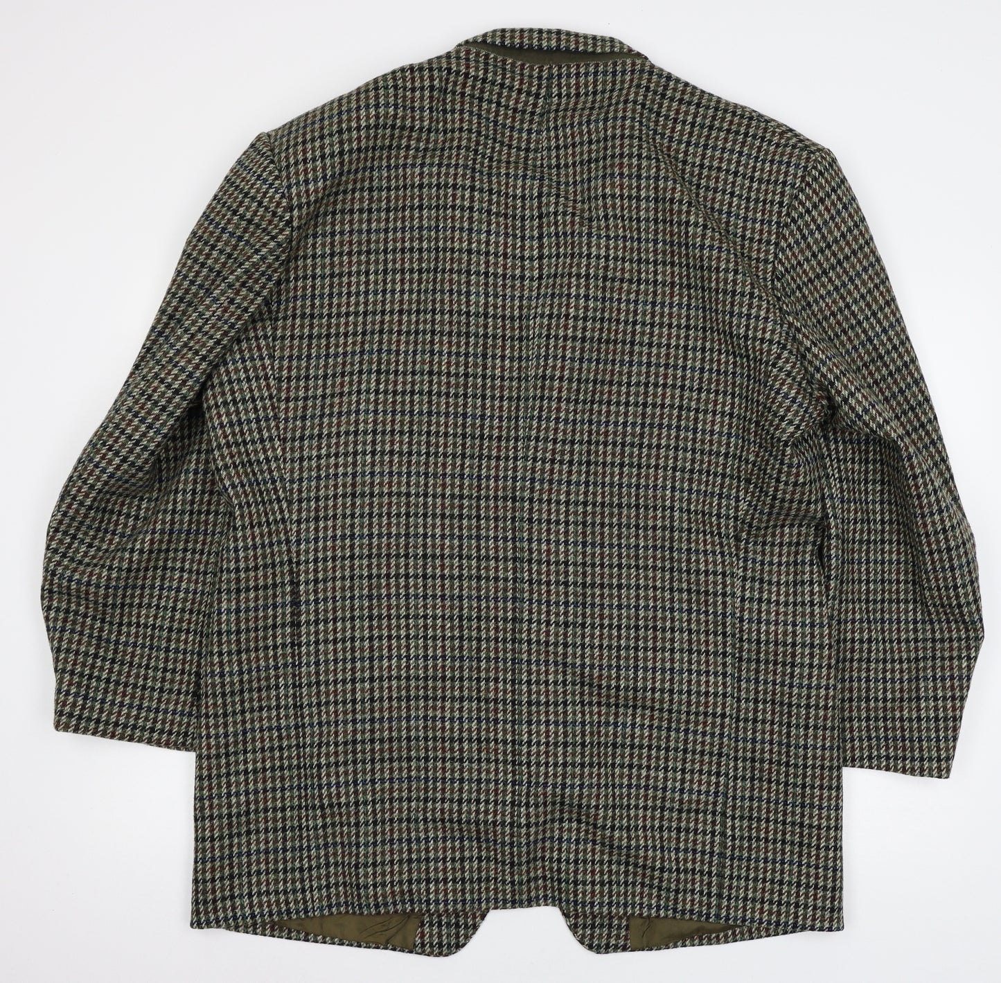 Preworn Mens Green Check  Jacket Blazer Size XL