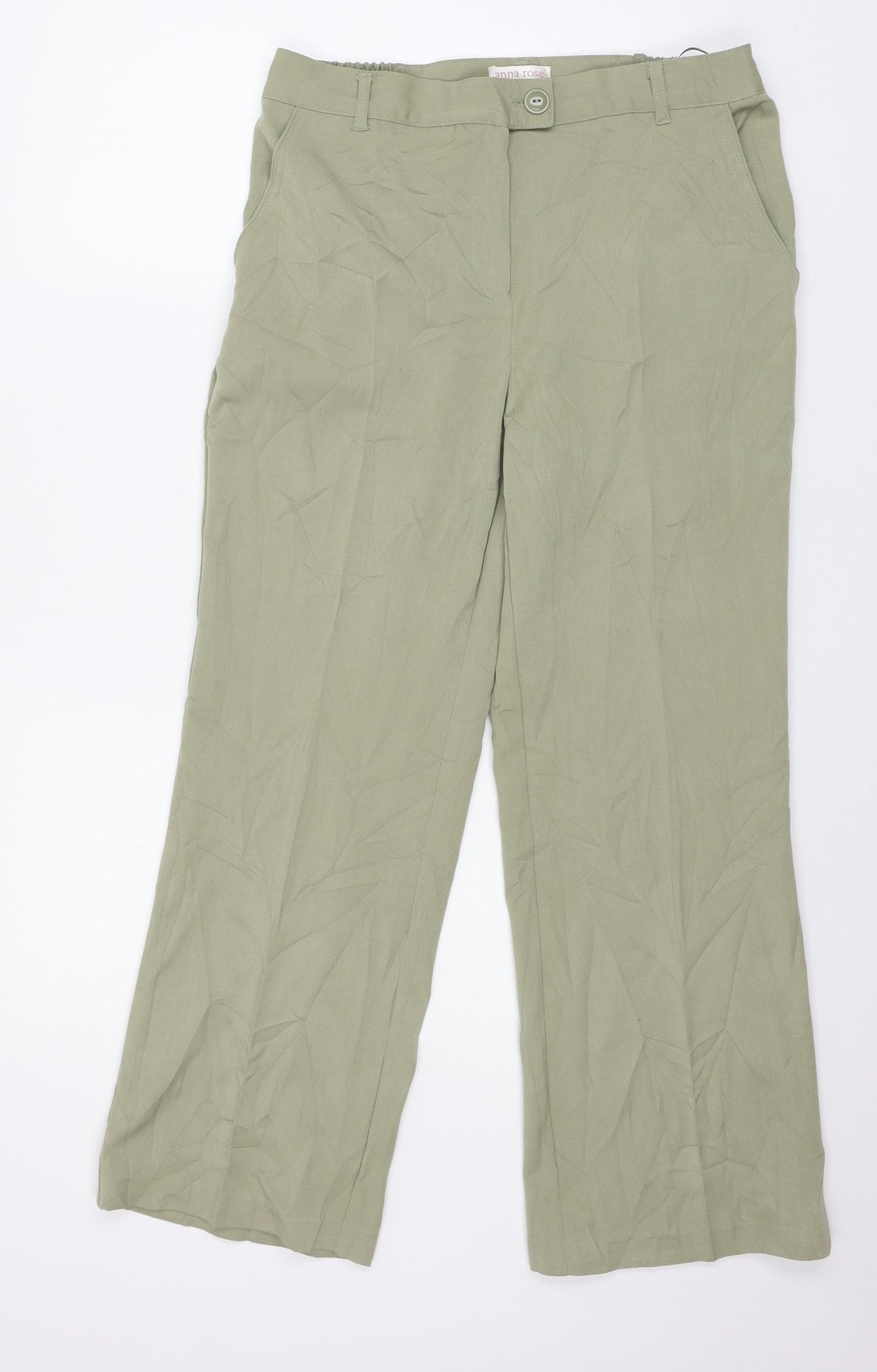 Anna Rose Womens Green   Trousers  Size 12 L26 in