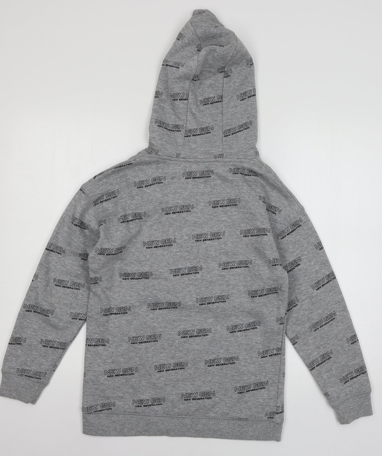 Primark Boys Grey  Jersey Pullover Hoodie Size 11-12 Years  - new gen