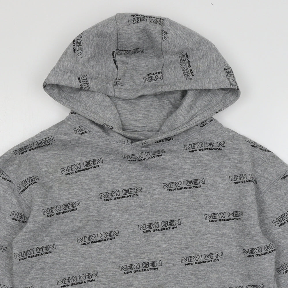 Primark Boys Grey  Jersey Pullover Hoodie Size 11-12 Years  - new gen