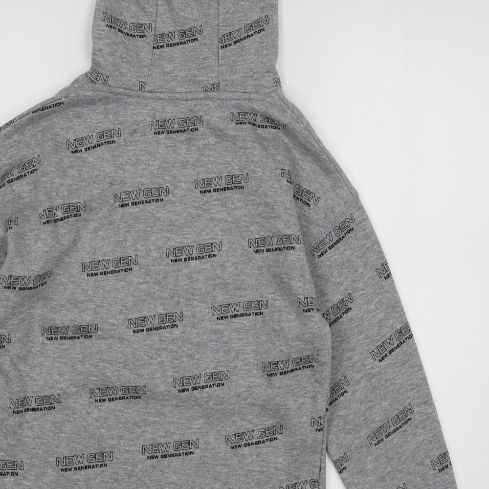Primark Boys Grey  Jersey Pullover Hoodie Size 11-12 Years  - new gen