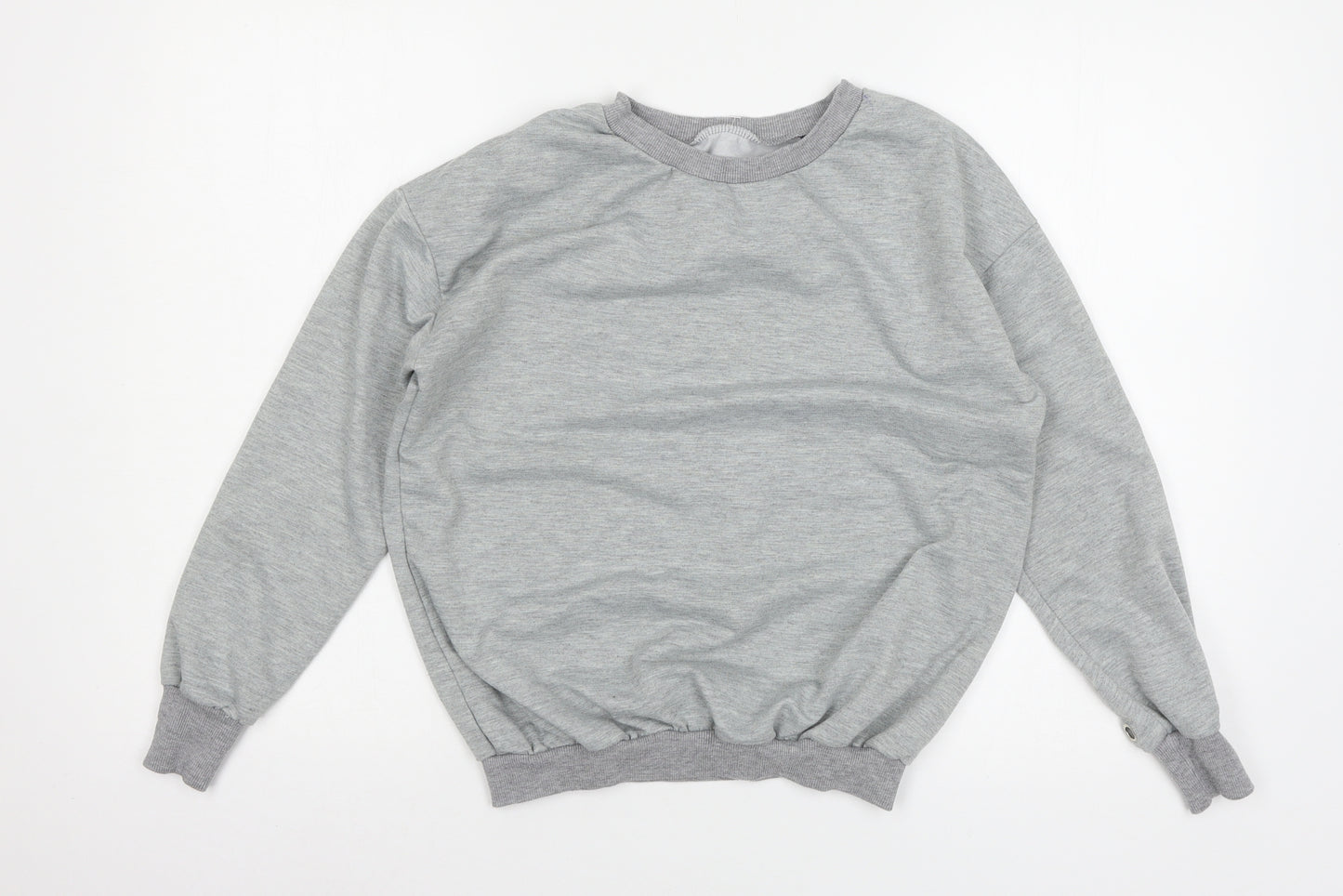 Preworn Womens Grey  Jersey Pullover Sweatshirt Size M  - O-ring detail