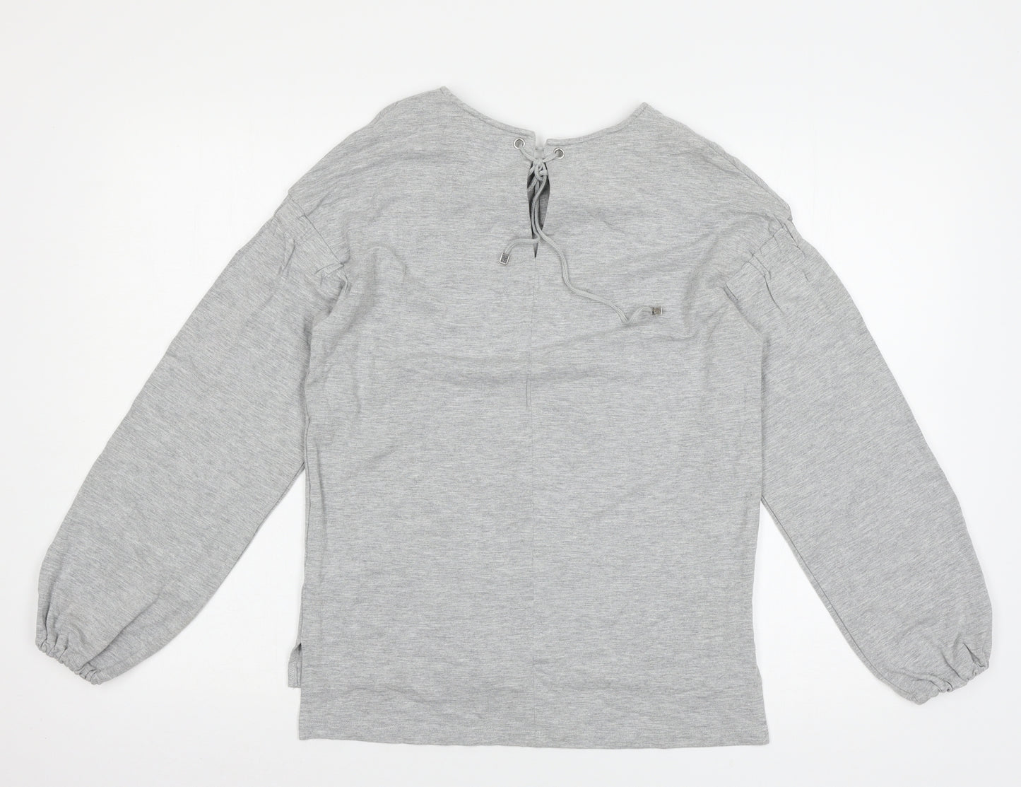 Oliver Bonas Womens Grey  Jersey Basic T-Shirt Size 8