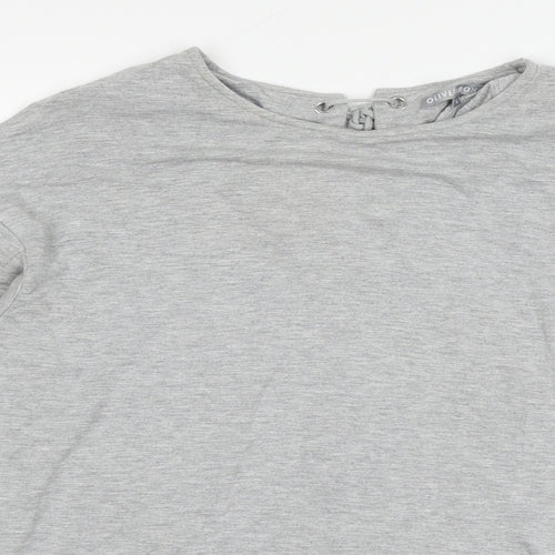 Oliver Bonas Womens Grey  Jersey Basic T-Shirt Size 8