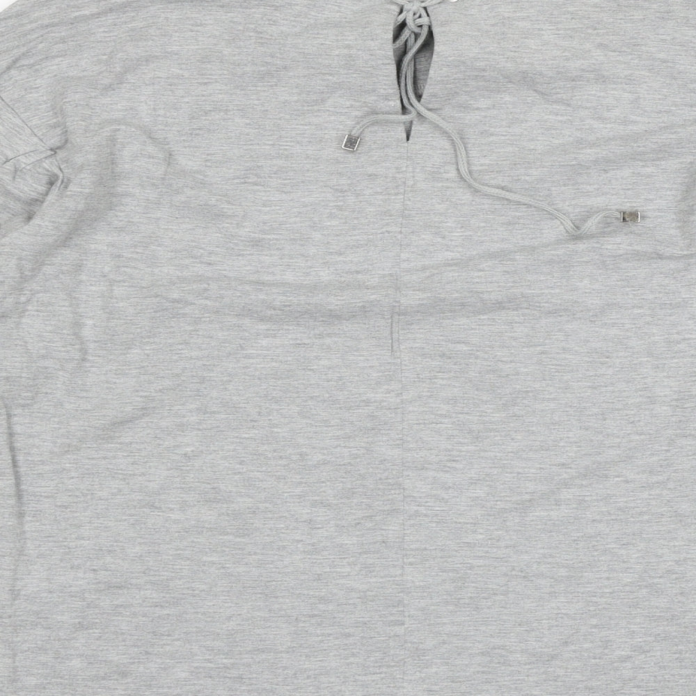 Oliver Bonas Womens Grey  Jersey Basic T-Shirt Size 8