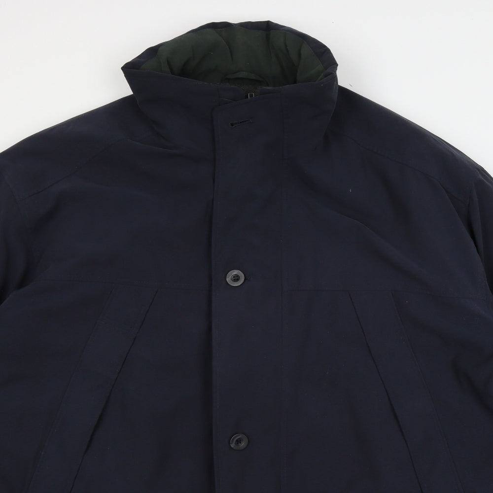 Award Mens Blue   Overcoat Coat Size XL