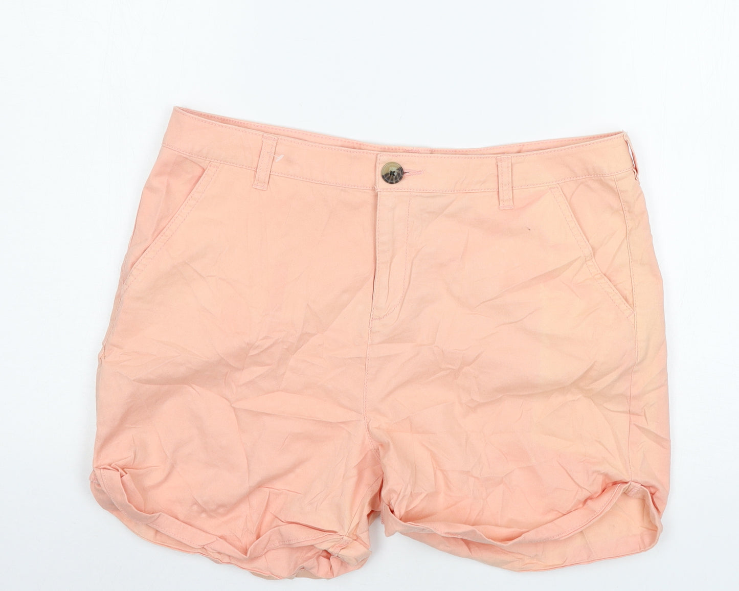 F&F Womens Pink   Chino Shorts Size 14