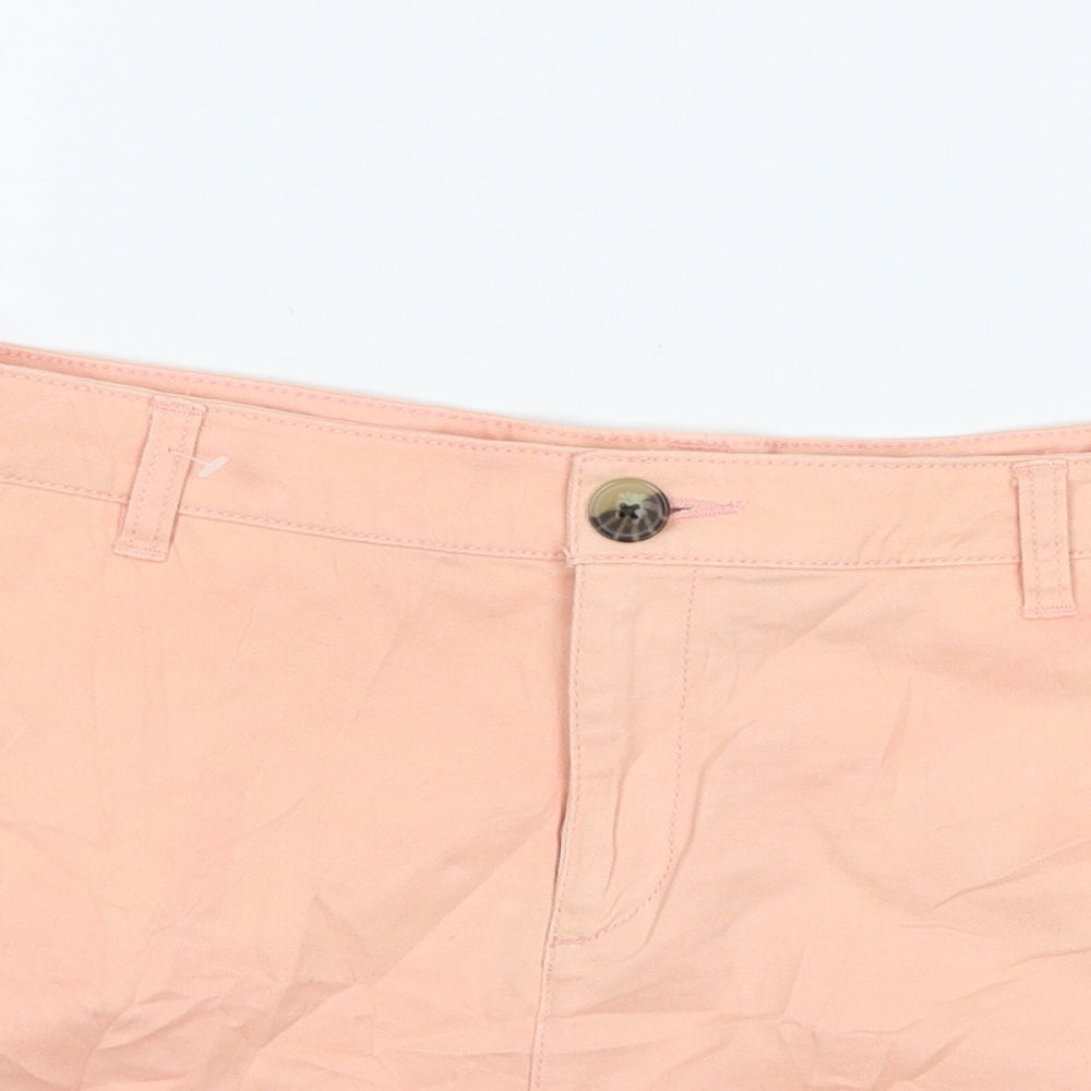 F&F Womens Pink   Chino Shorts Size 14