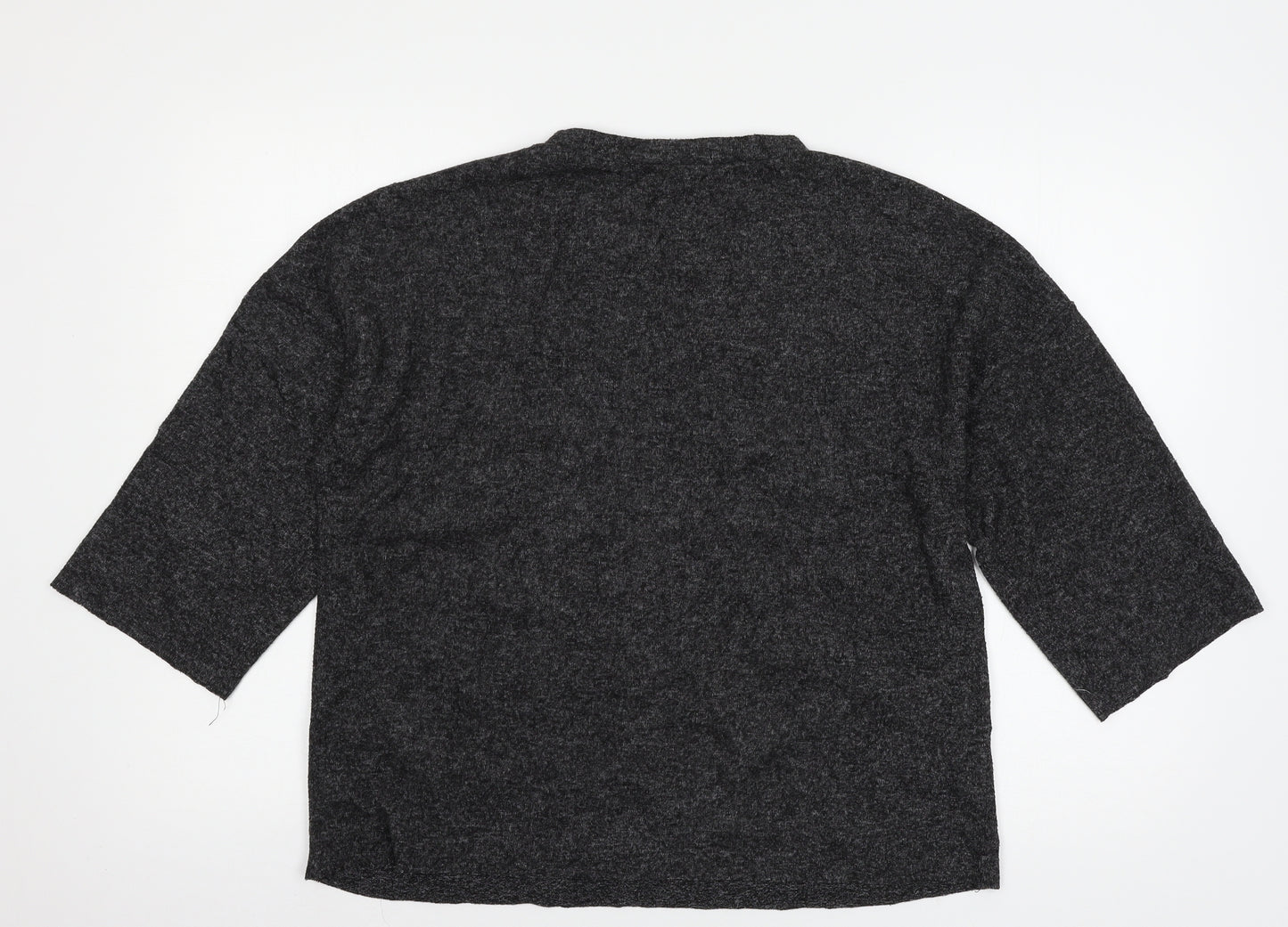 Zara Womens Grey  Jersey Pullover Sweatshirt Size M