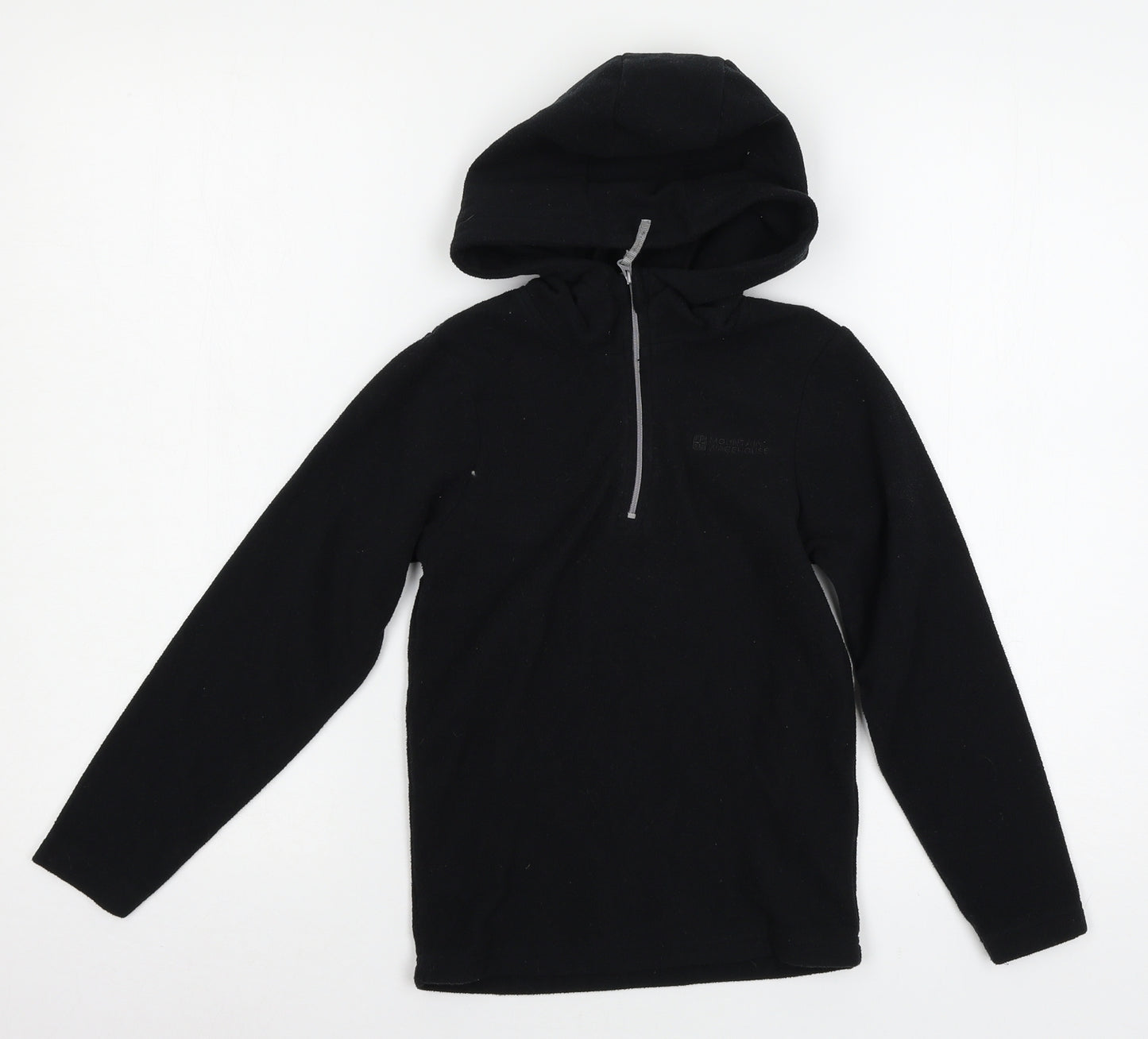 Mountain Warehouse Boys Black  Fleece Pullover Hoodie Size 7-8 Years