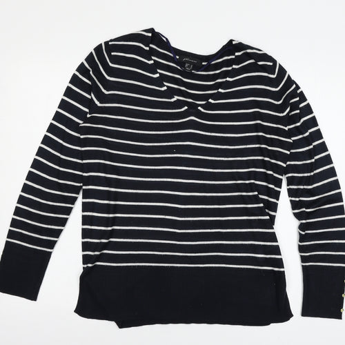 Atmosphere Womens Blue Striped Knit Pullover Jumper Size 12