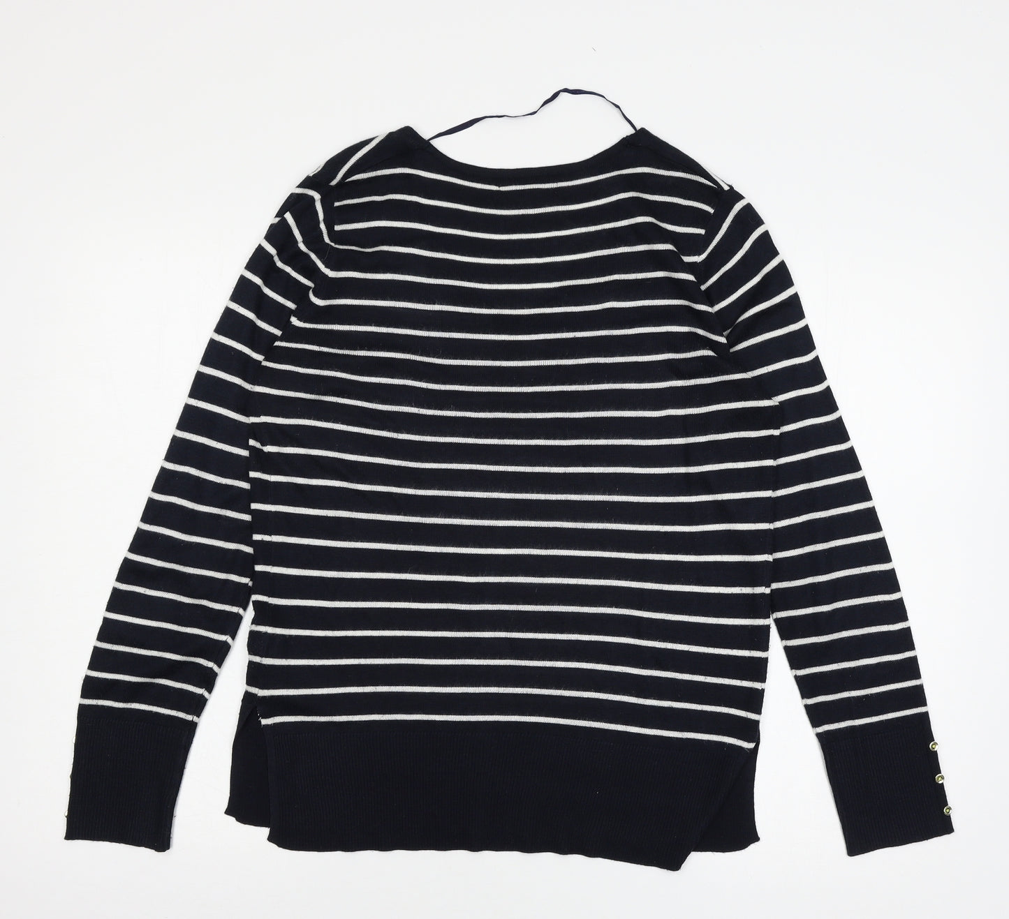 Atmosphere Womens Blue Striped Knit Pullover Jumper Size 12