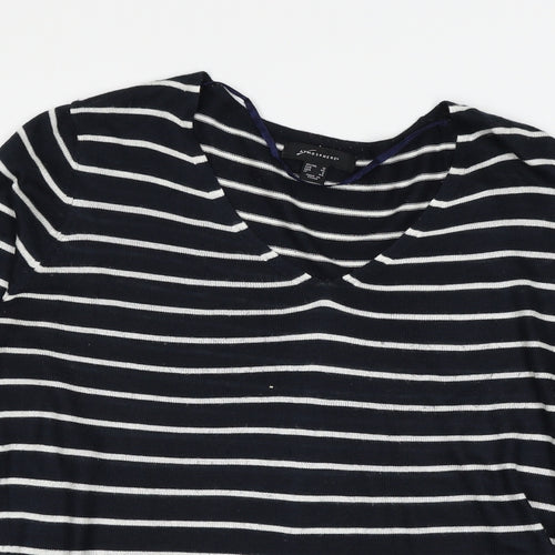 Atmosphere Womens Blue Striped Knit Pullover Jumper Size 12