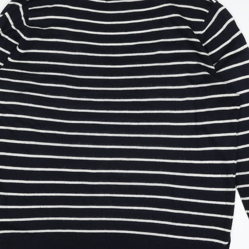 Atmosphere Womens Blue Striped Knit Pullover Jumper Size 12